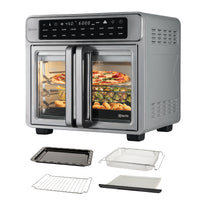 Kitchen Elite 16 Quart French Door Air Fryer Oven Countertop Convection Cooker with LED Display