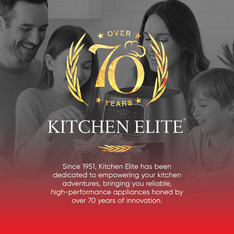 Kitchen Elite 5.5 Quart Gray Digital Air Fryer