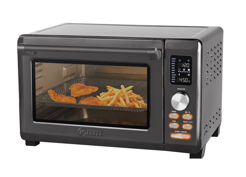 Kitchen Elite 26QT Gray Air Fryer Oven Stainless Steel