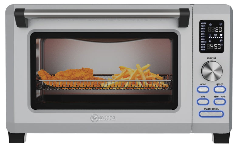 Kitchen Elite 26QT Silver Air Fryer Oven Stainless Steel
