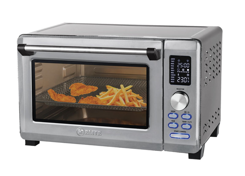 Kitchen Elite 26QT Silver Air Fryer Oven Stainless Steel