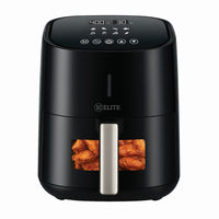 Kitchen Elite 5.28QT Digital Air Fryer with Viewing Window & 8 Cooking Presets - Black