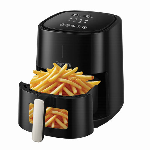 Kitchen Elite 5.28QT Digital Air Fryer with Viewing Window & 8 Cooking Presets - Black