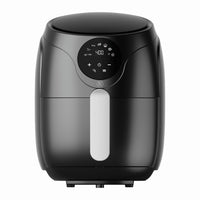 Kitchen Elite 2.5 Quart Compact Air Fryer Oven Small Countertop Oil-Free Cooker with PFAS-Free Nonstick Basket, Easy Clean, Black