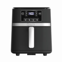 Kitchen Elite 3 Quart Digital Air Fryer Oven Compact Countertop Oil-Free Cooker with PFAS-Free Nonstick Basket, Easy Clean, Black
