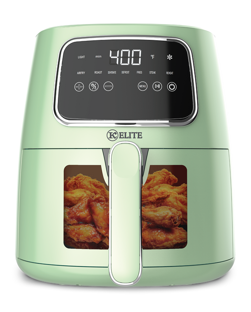 Kitchen Elite 5.5 Quart Sage Green Digital Air Fryer