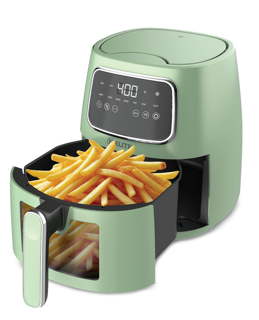 Kitchen Elite 5.5 Quart Sage Green Digital Air Fryer