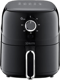 Kitchen Elite 2.5QT Black Mechanical Air Fryer