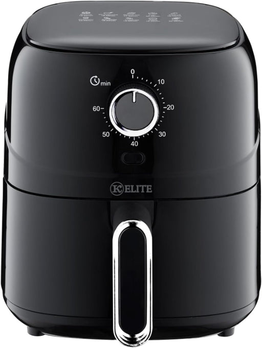 Kitchen Elite 2.5QT Black Mechanical Air Fryer
