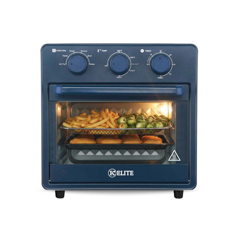 Kitchen Elite 16 Quart Mechanical Air Fryer - Blue