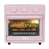 Kitchen Elite 16 Quart Mechanical Air Fryer - Pink