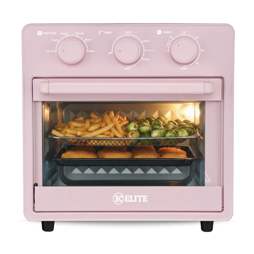 Kitchen Elite 16 Quart Mechanical Air Fryer - Pink