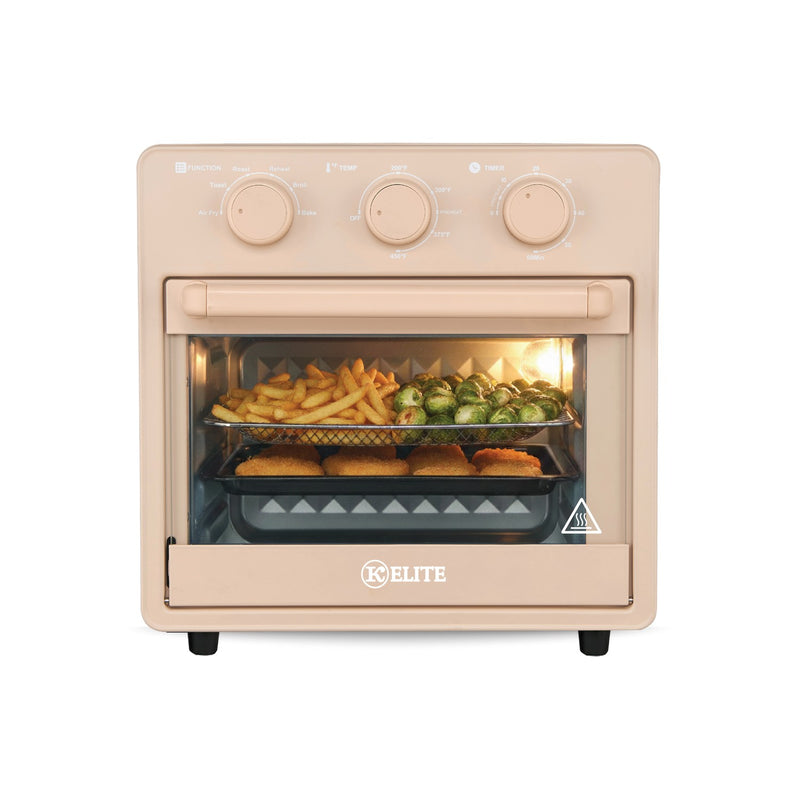 Kitchen Elite 16 Quart Mechanical Air Fryer - Orange/Spice