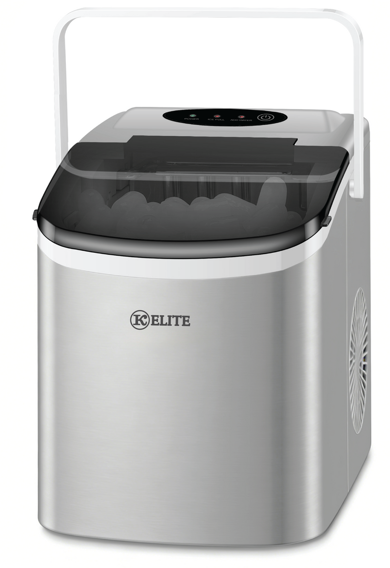 Kitchen Elite Portable Countertop Ice Maker – Silver