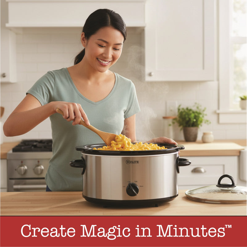 Kitchen Elite 6-Quart Slow Cooker