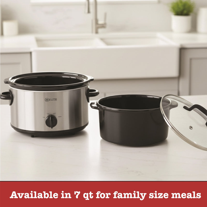 Kitchen Elite 7 Quart Slow Cooker
